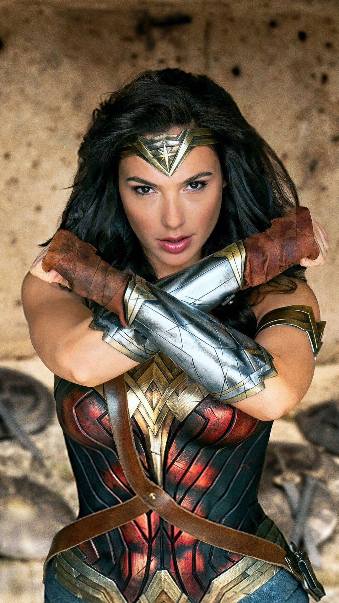 Wonder Woman With Crossed Arms Background