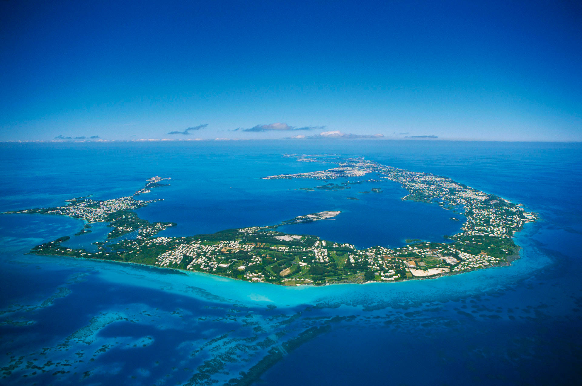 Wonderful Bermuda Aerial Background