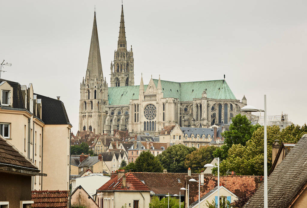 Wonderful Chartres Cathedral Background