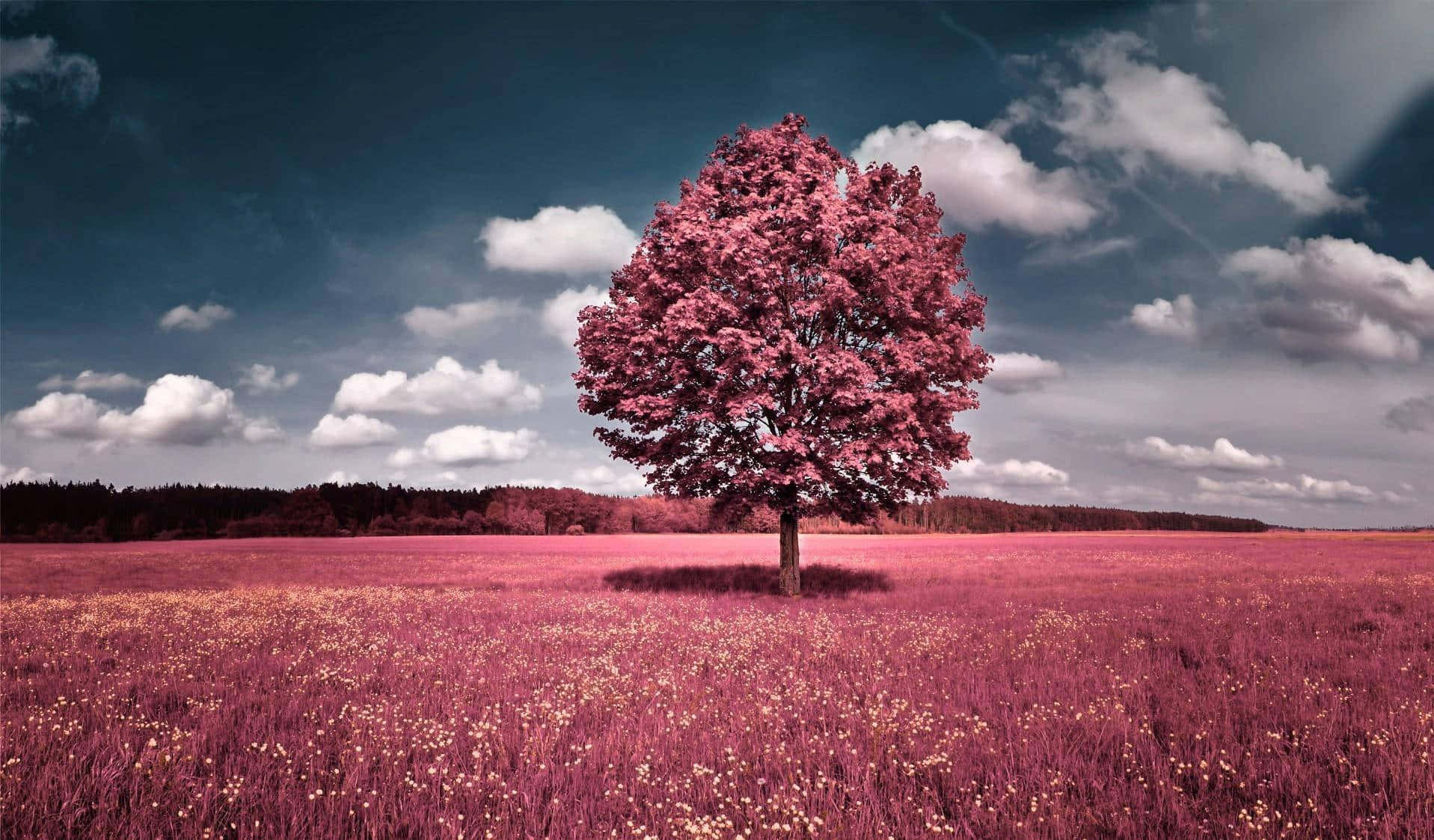 Wonderful Pink Tree Background