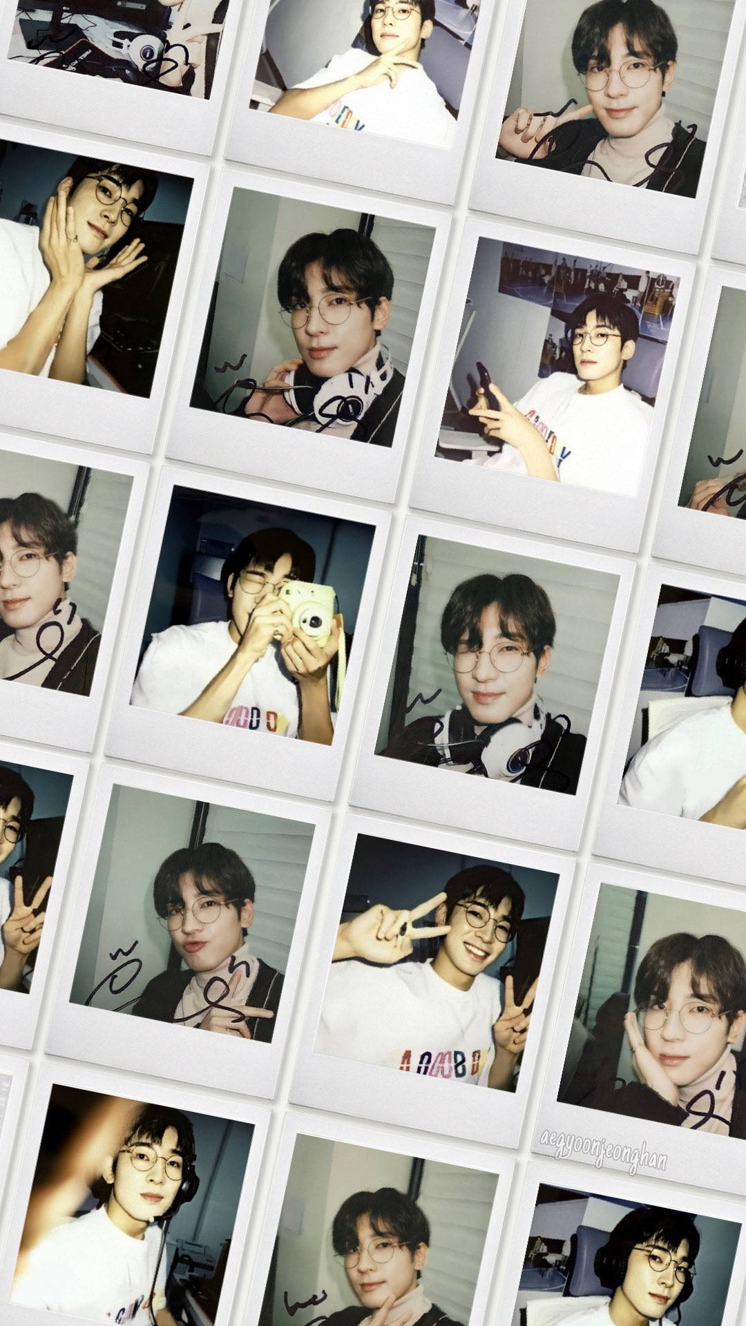 Wonwoo Polaroid Pictures Background