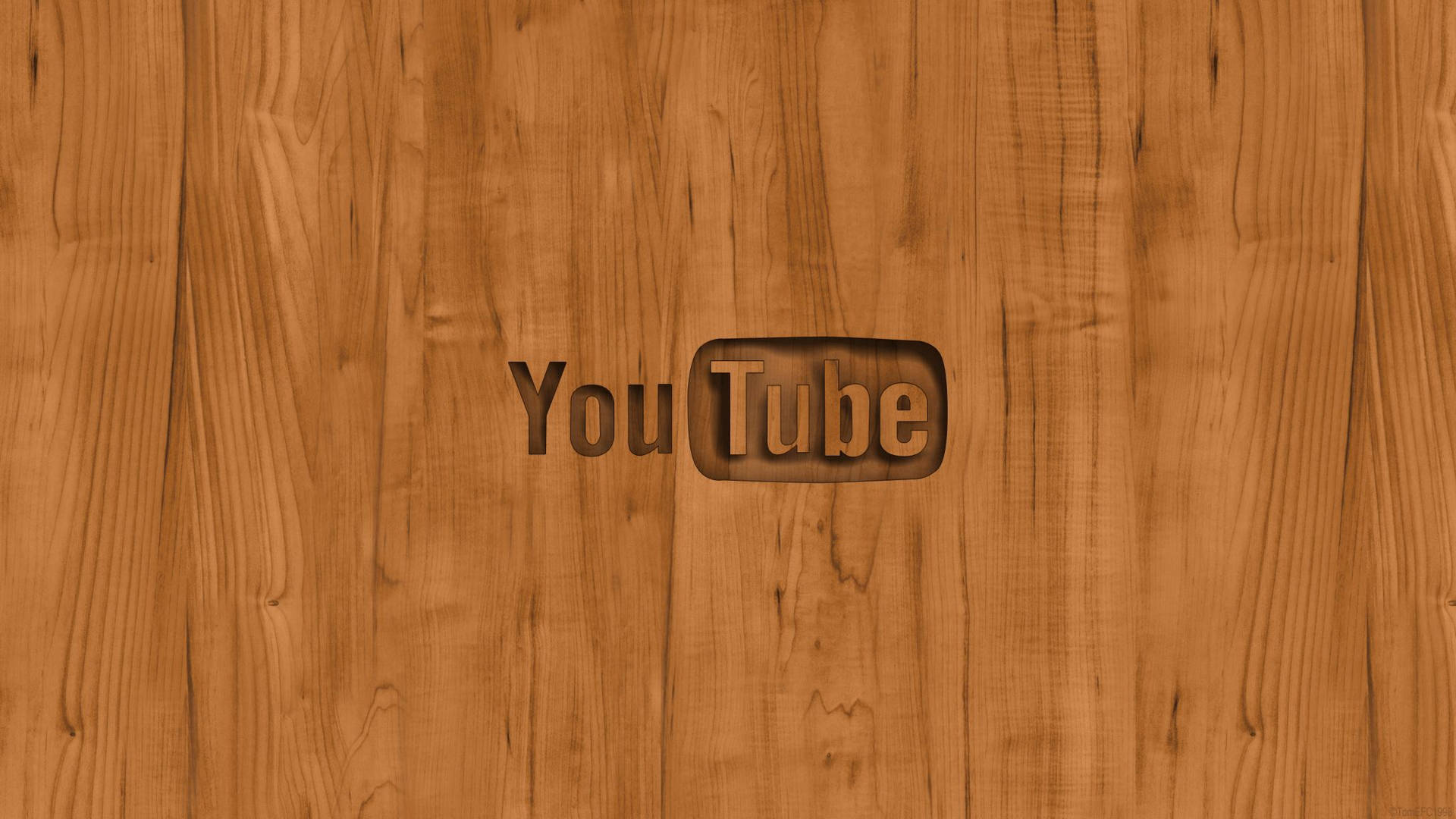 Wooden 2048x1152 Youtube Logo