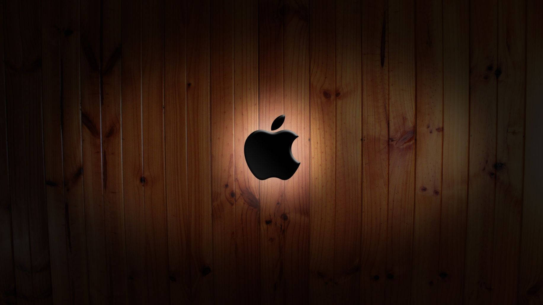 Wooden Apple Logo Background