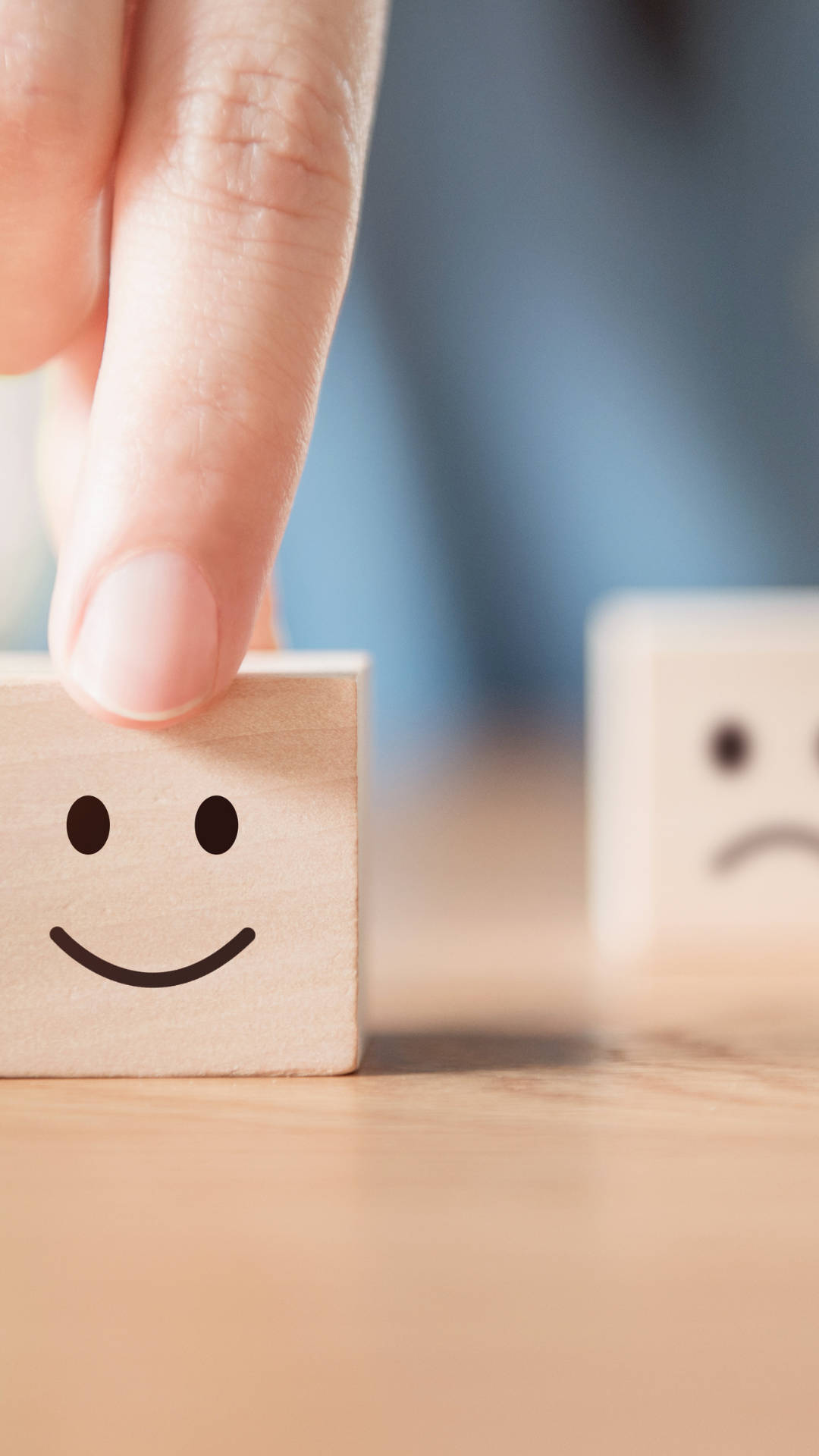 Wooden Block Smileys