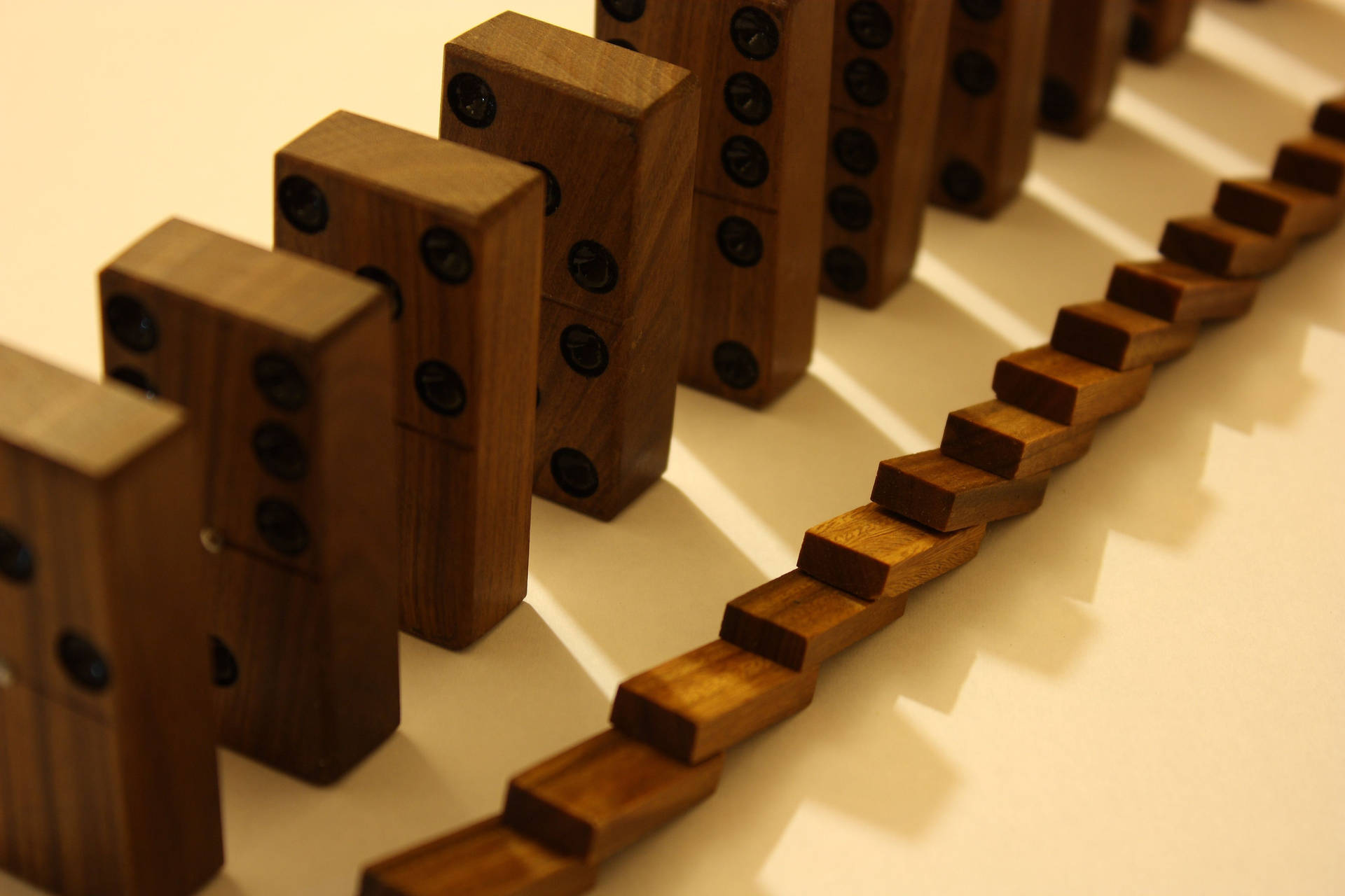 Wooden Domino Tiles