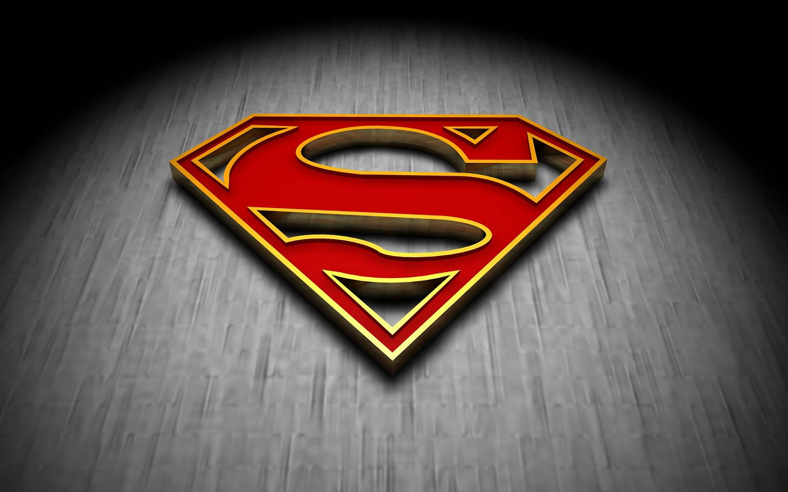 Wooden Embossed Superman Symbol Iphone Background