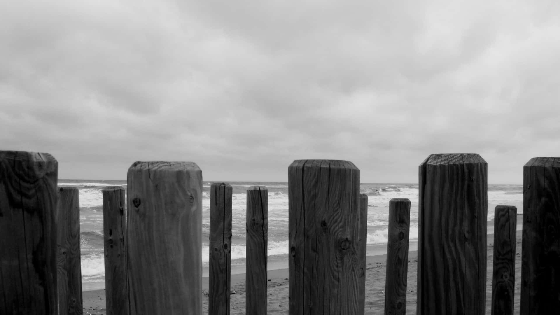 Wooden Fence In Grey Desktop