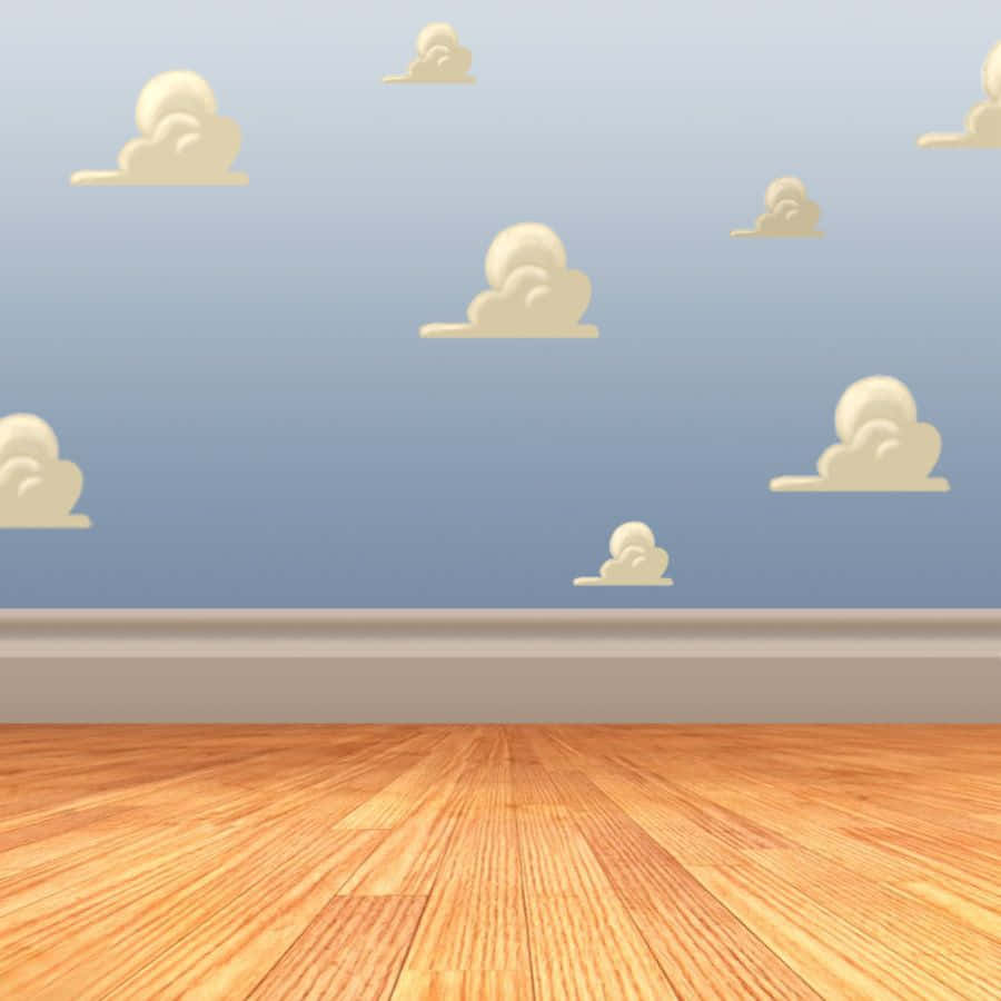 Wooden Floor And Toy Story Cloud
