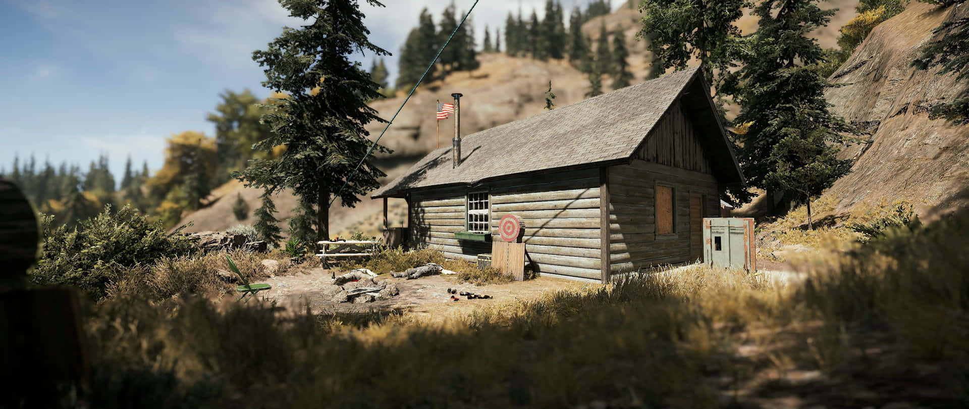 Wooden House Far Cry 5 4k Background