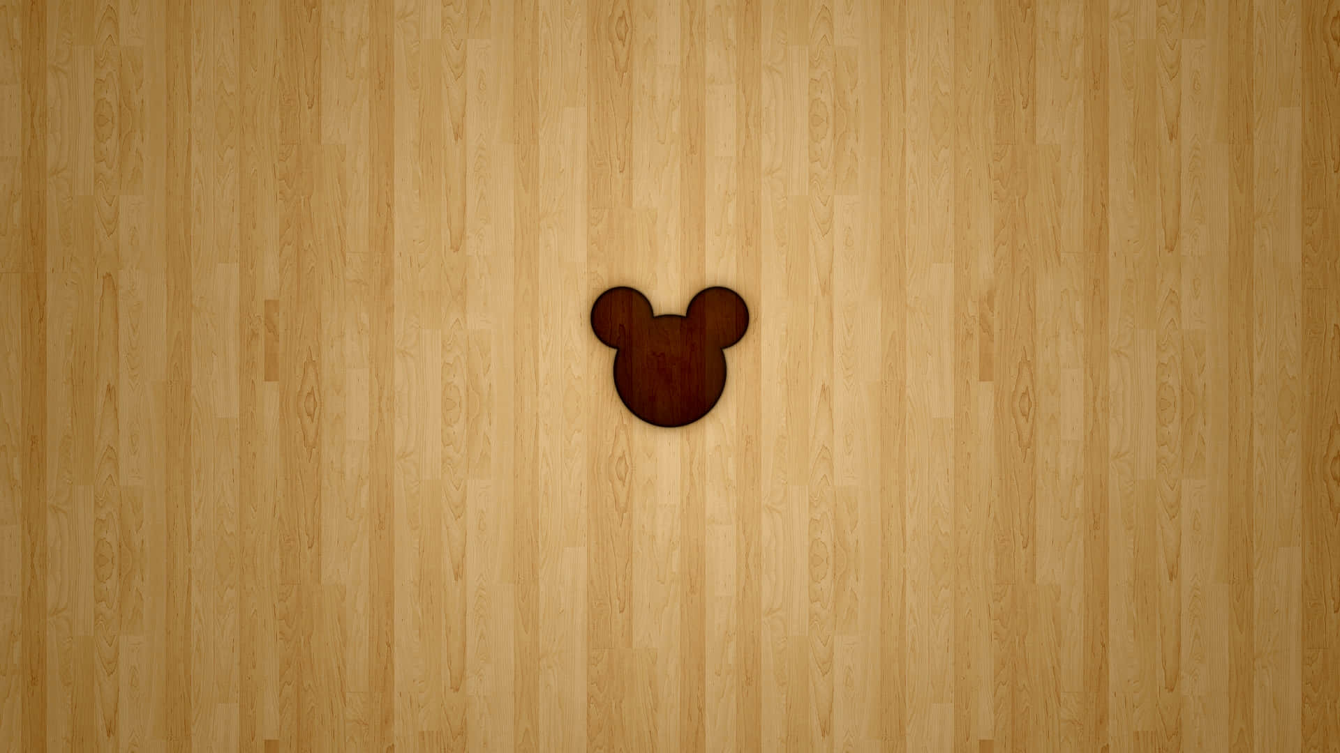 Wooden Mickey Mouse Desktop Background