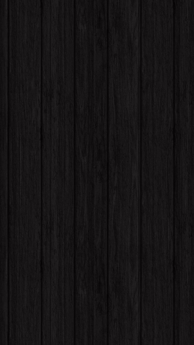 Wooden Planks Solid Black Iphone Background