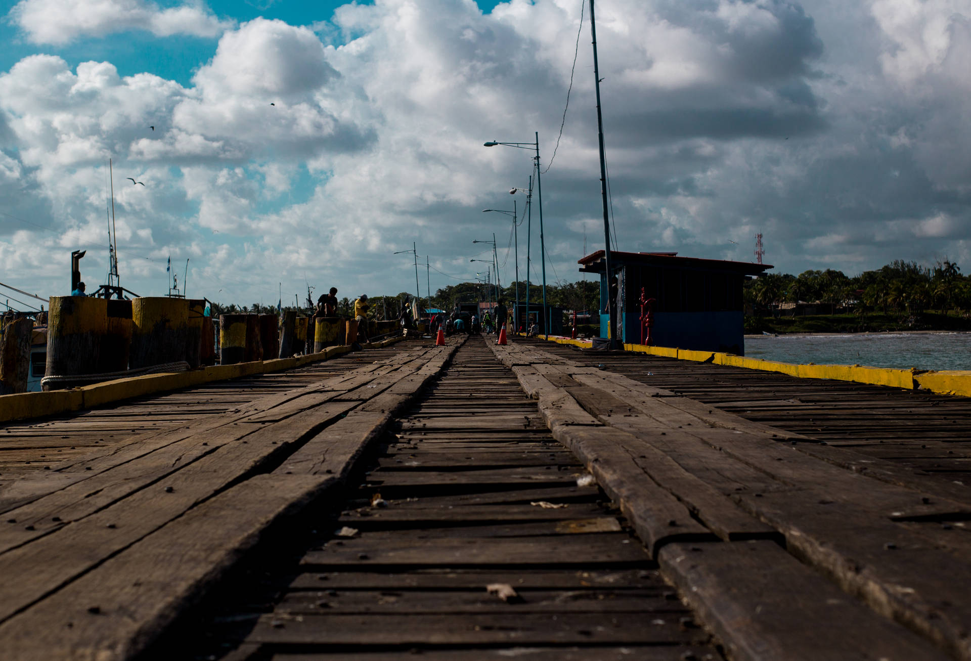 Wooden Road In Nicaragua Background