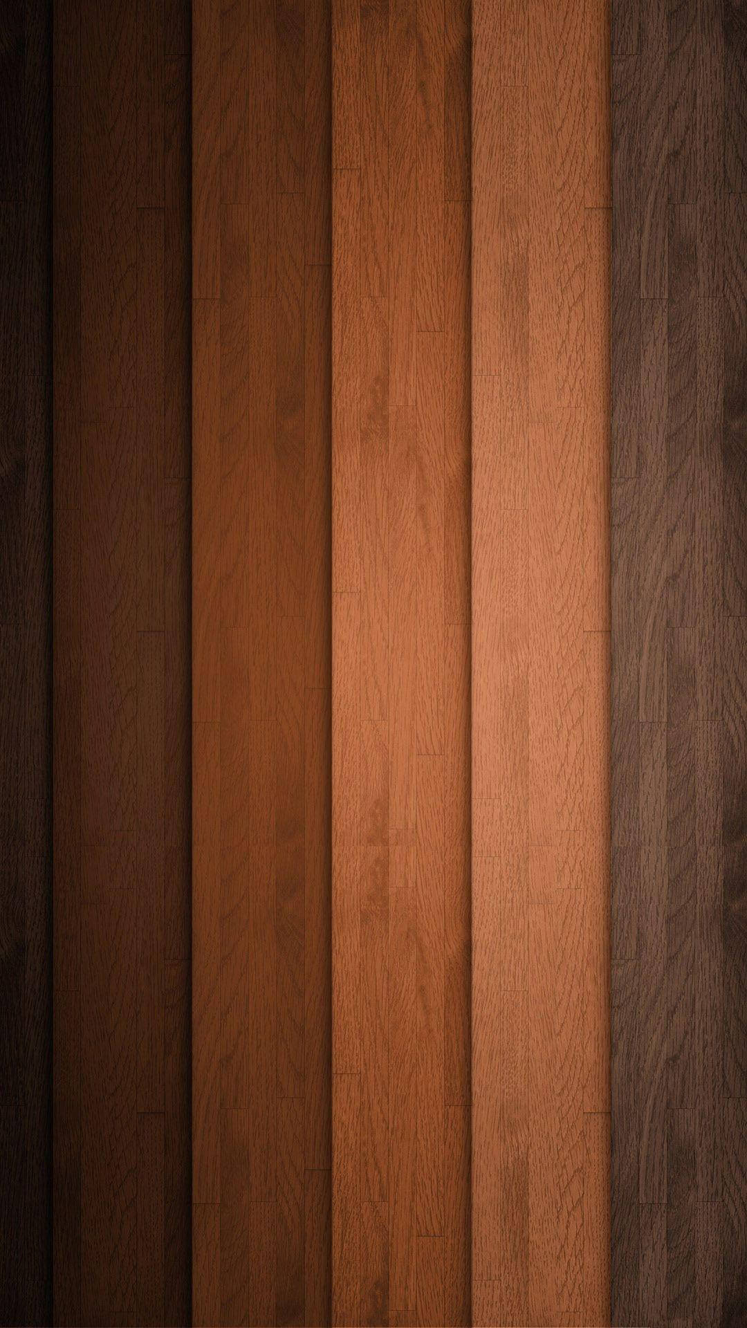 Wooden Slats Brown Iphone