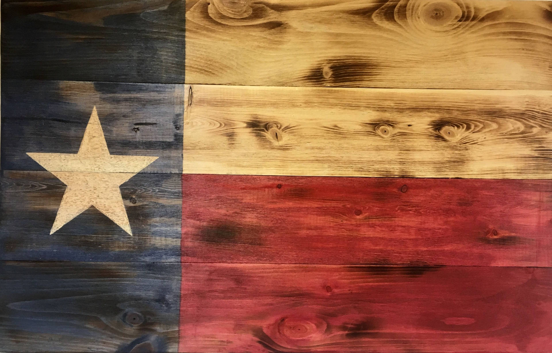 Wooden Texas Flag Background