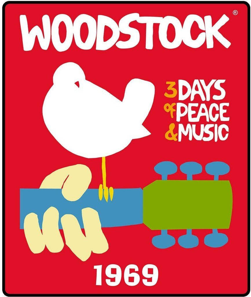 Woodstock 1969 Classic Logo Background
