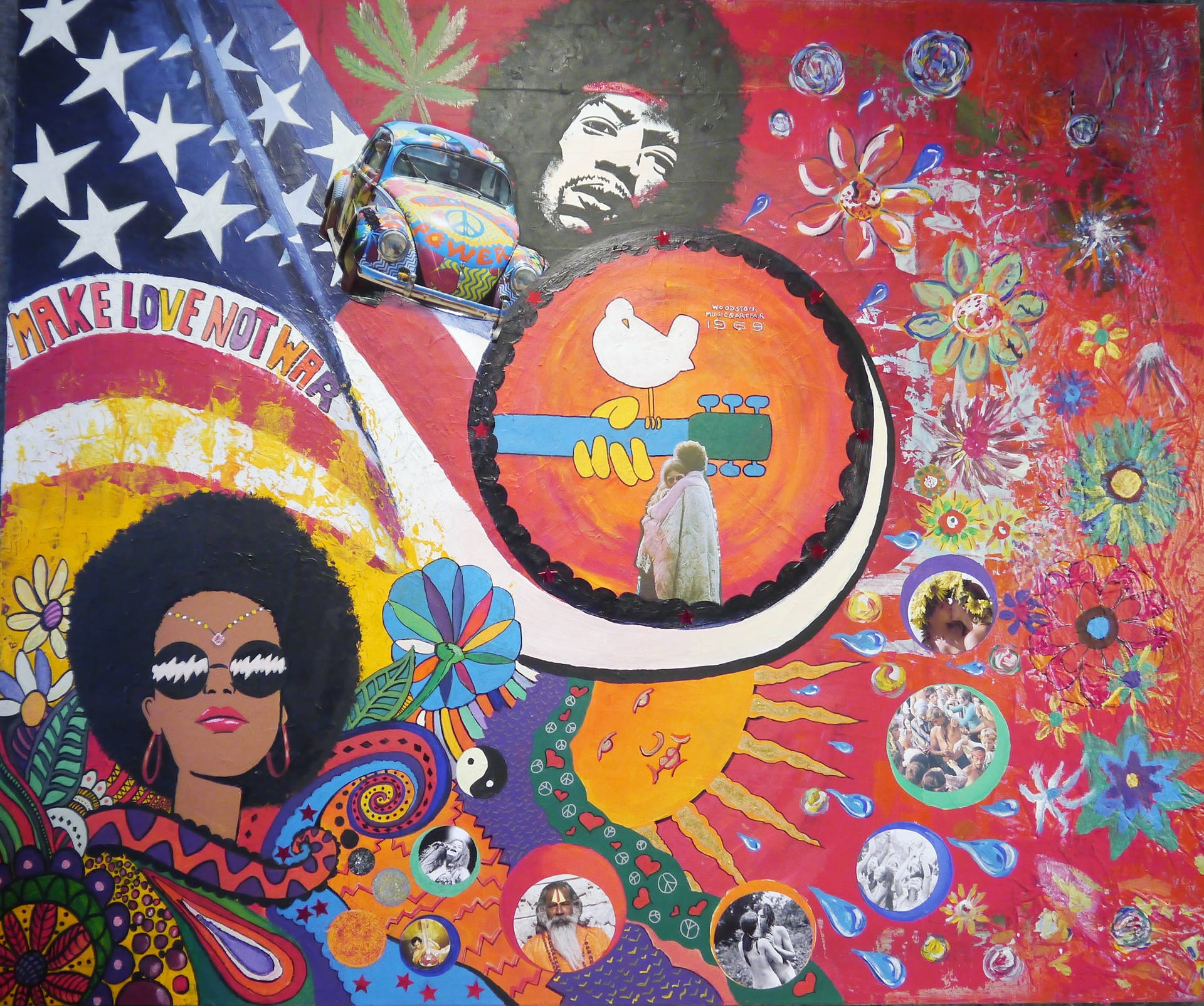 Woodstock Art Painting Background
