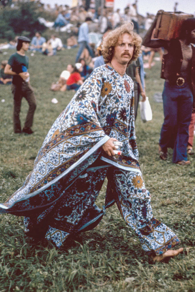 Woodstock Festival Fashion Background
