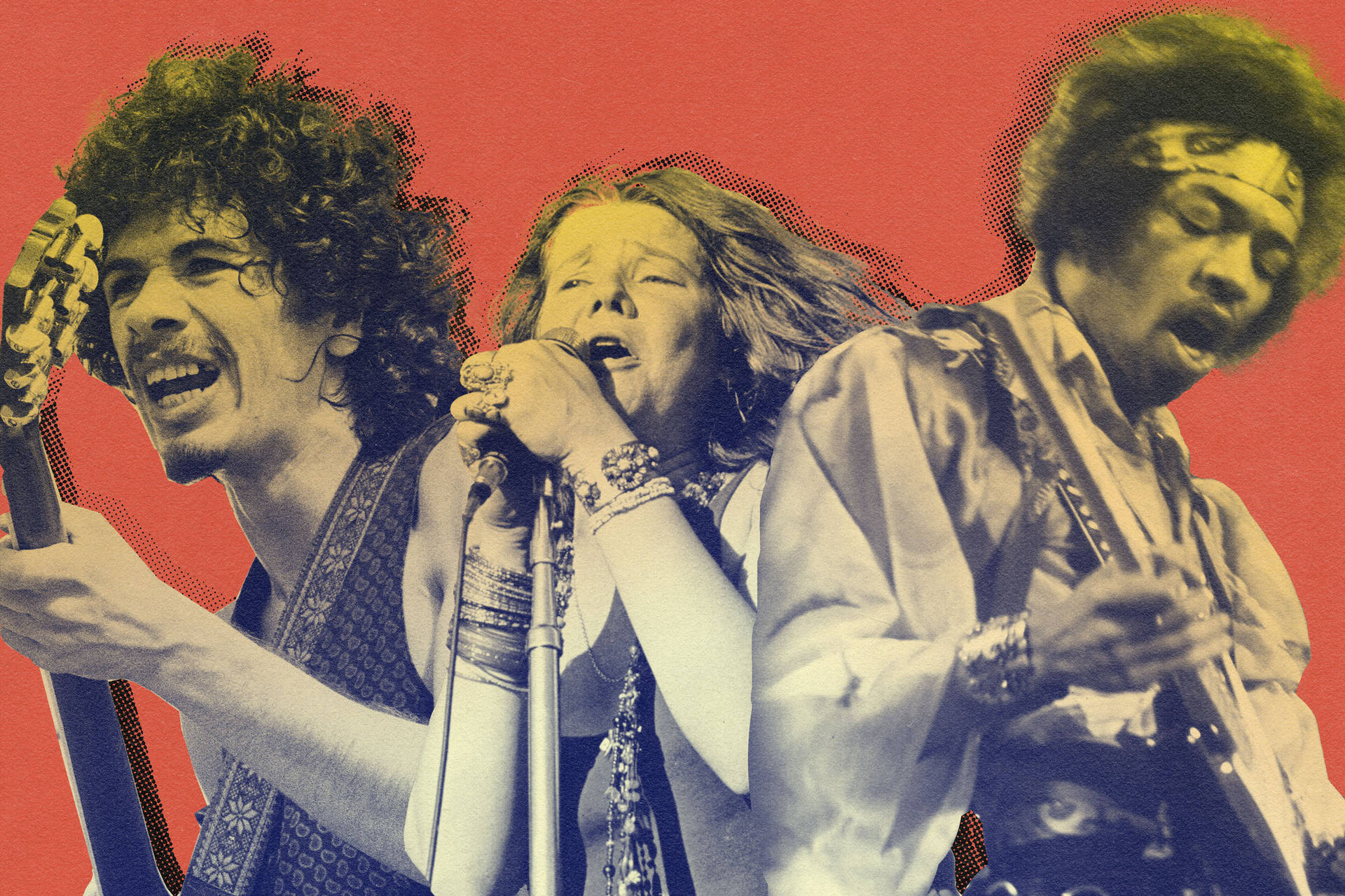 Woodstock Headliners Collage Background