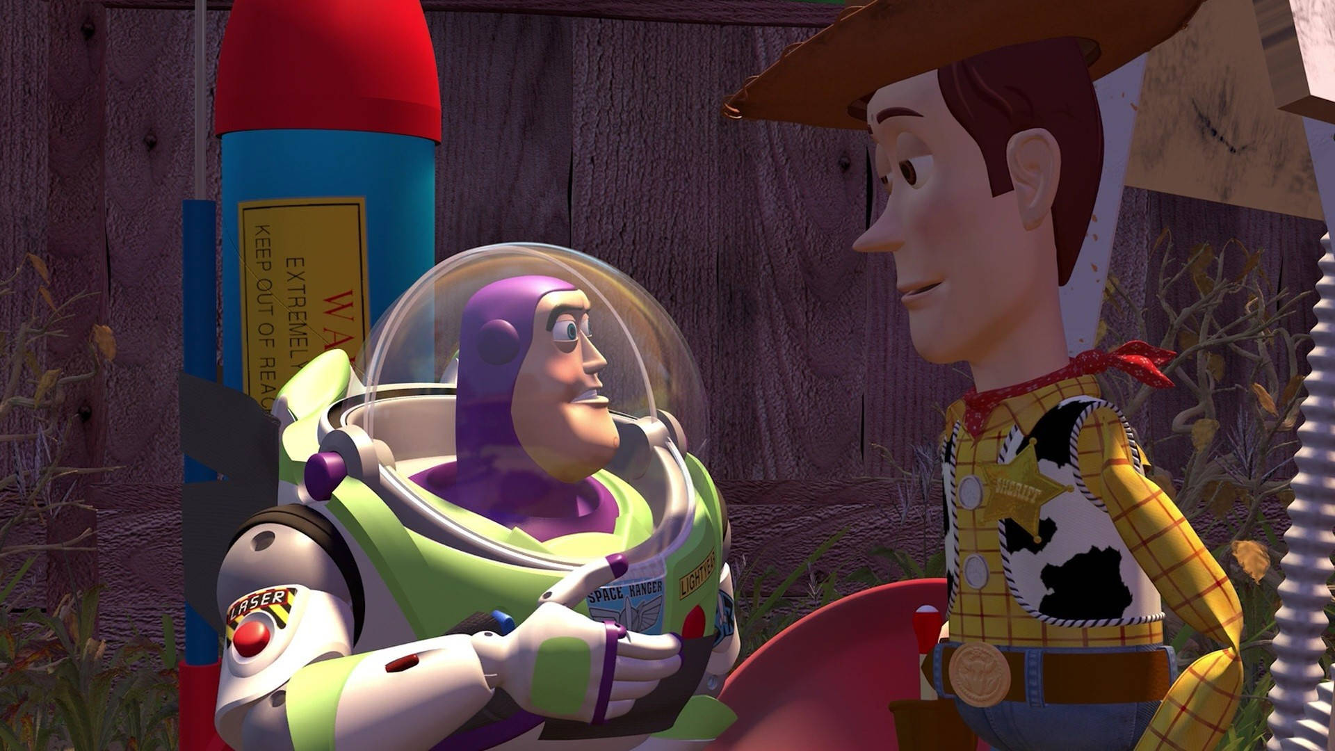 Woody And Buzz Talking