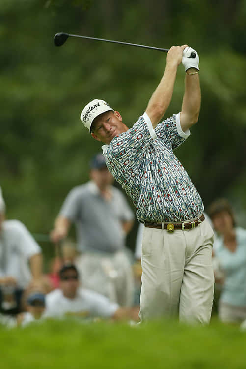 Woody Austin Showing His Perfect Swing Background