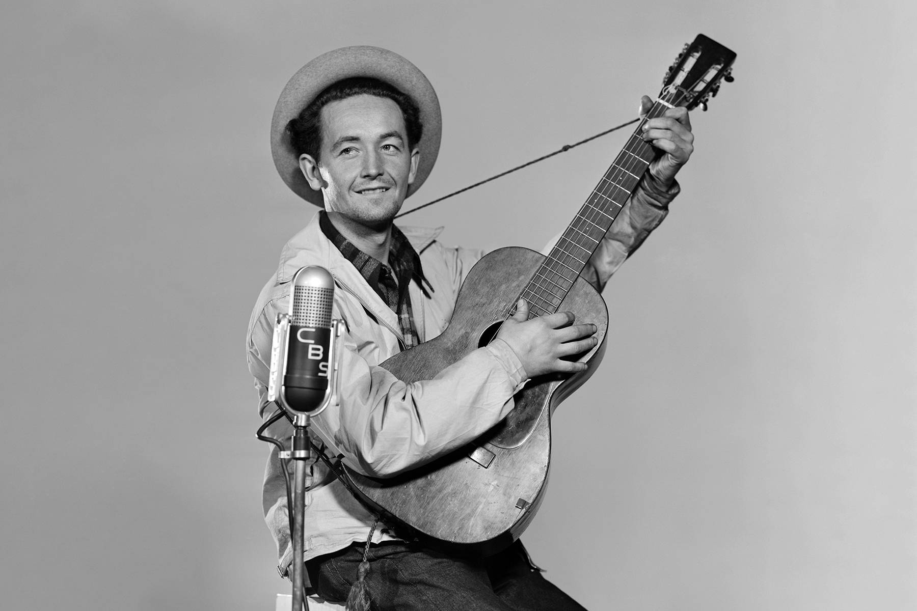 Woody Guthrie Cbs Studio Background