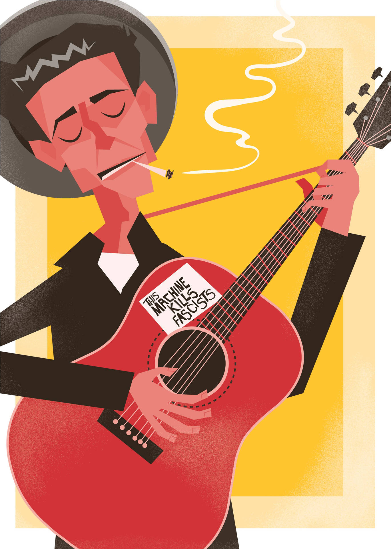 Woody Guthrie Fanart Background