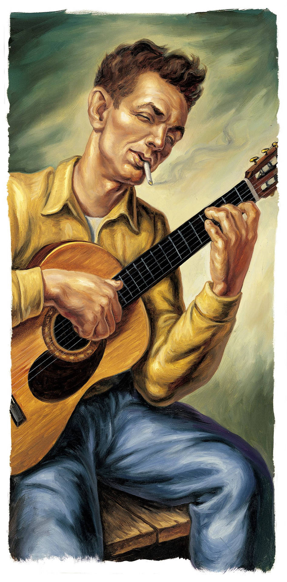 Woody Guthrie Painting