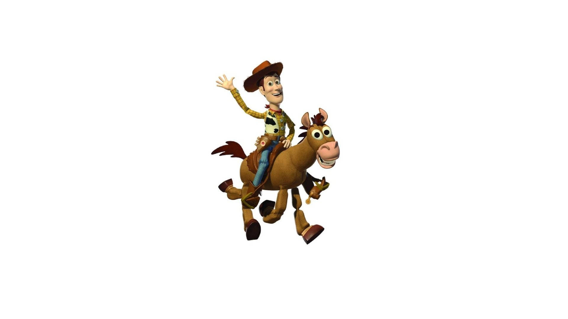 Woody Riding Bullseye Toy Story Background