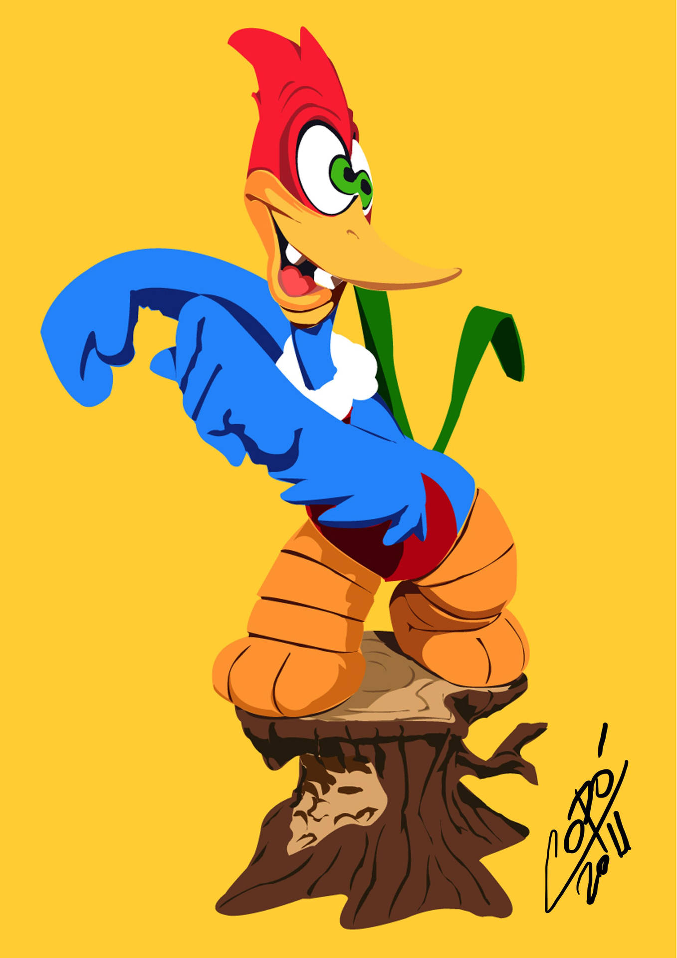 Woody Woodpecker Hd Wallpaper - Woody Woodpecker 1940s Figure Background