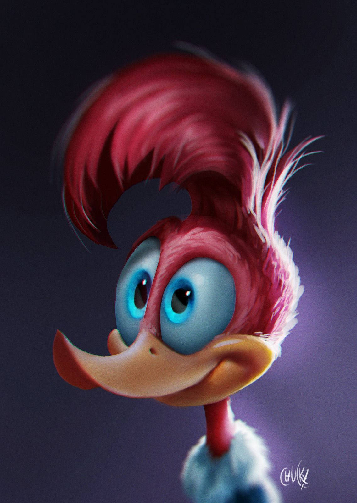 Woody Woodpecker Speedpaint Study Background