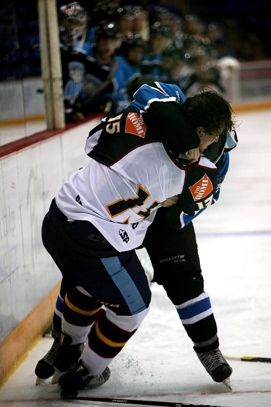 Worcester Versus Manchester Ice Hockey Players Background