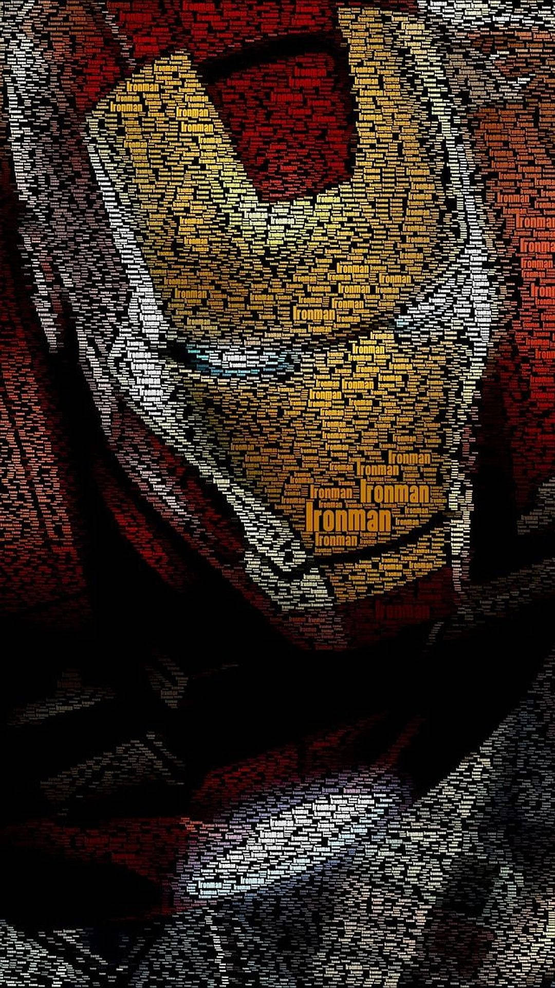 Word Cloud Iron Man Android Background