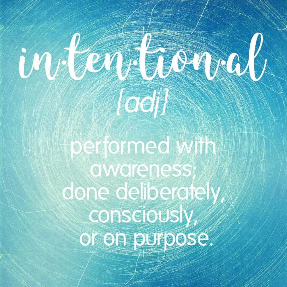 Word Intentional Background