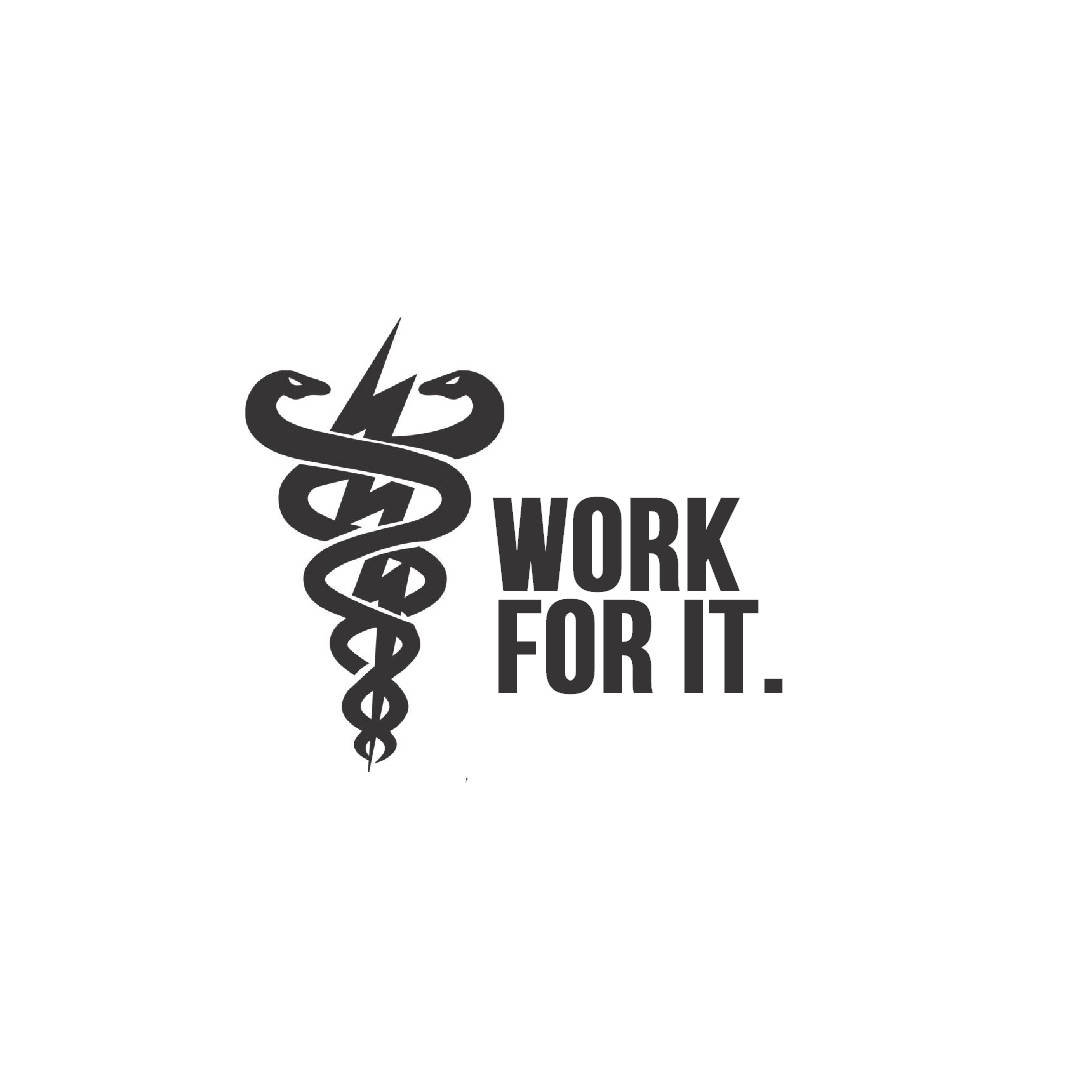 Work For It Medical Motivation Poster Background