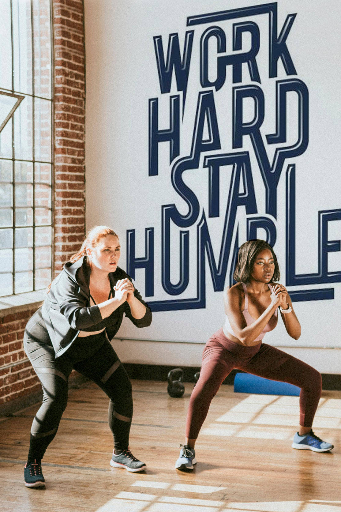 Work Hard Stay Humble Exercise Quote Background