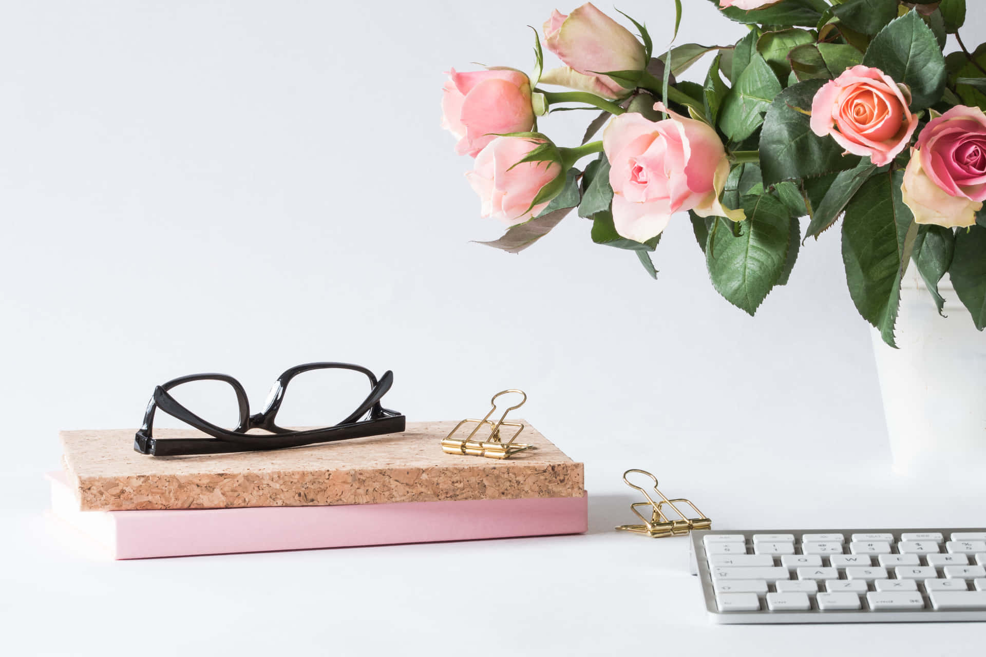 Work In Style With A Rose Gold Desktop