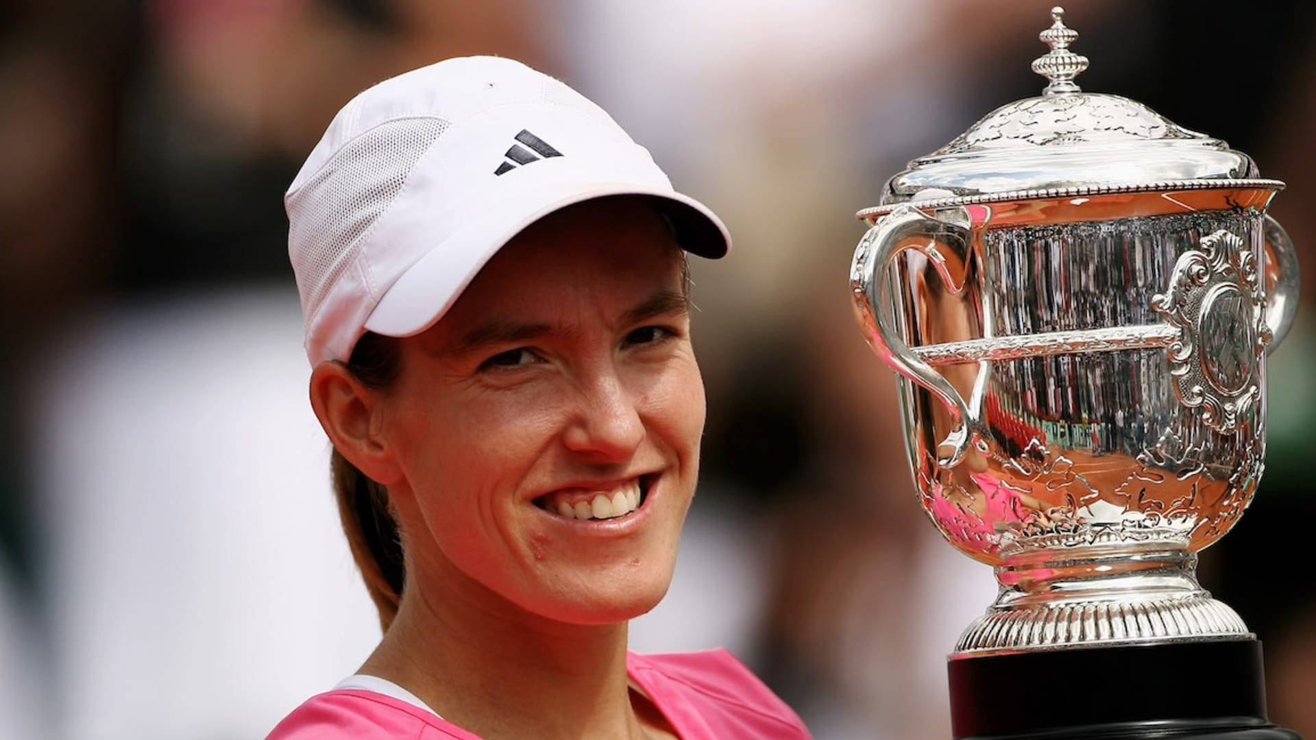 World Championship Trophy Justine Henin Background