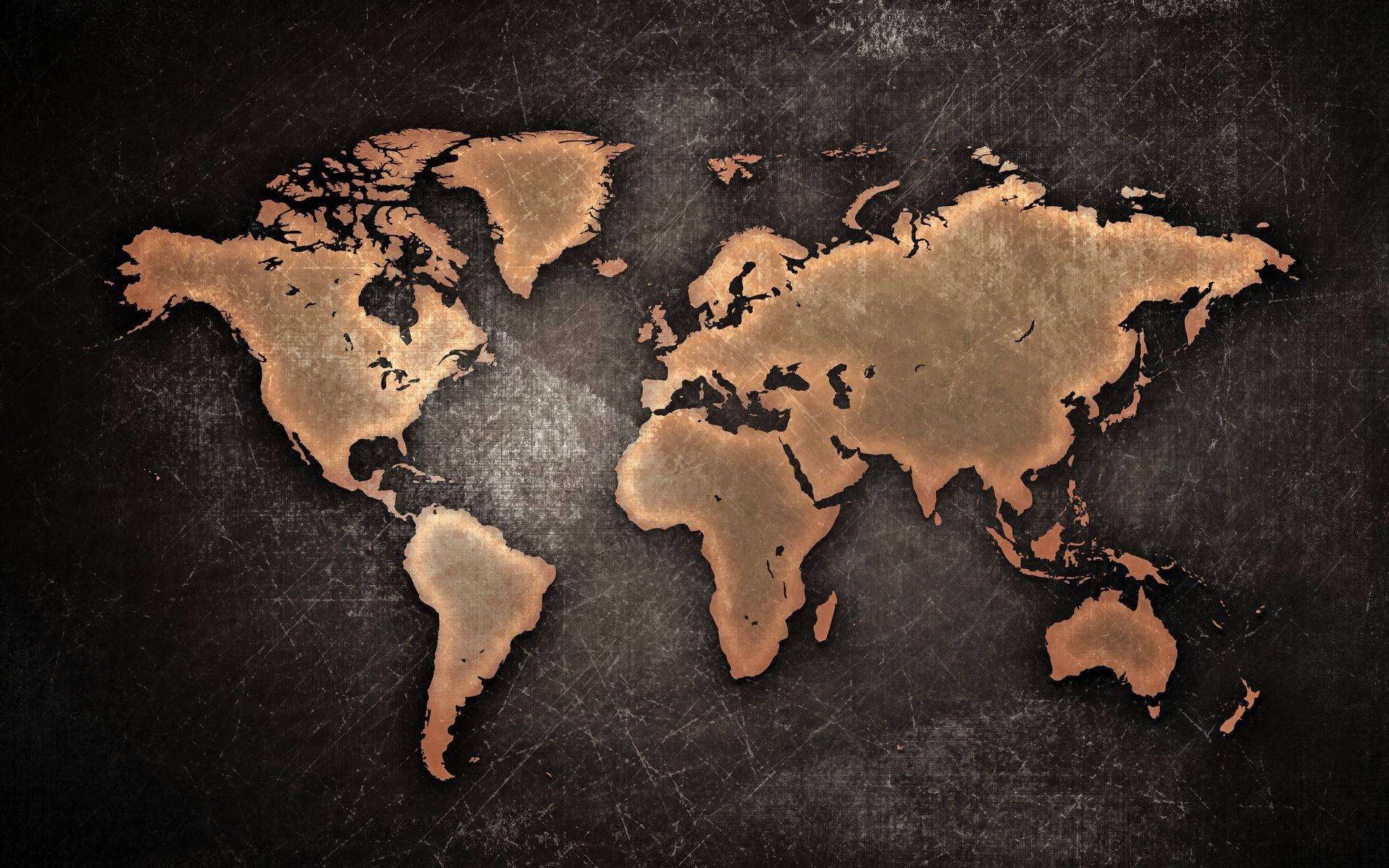 World Globe Grunch Map Background