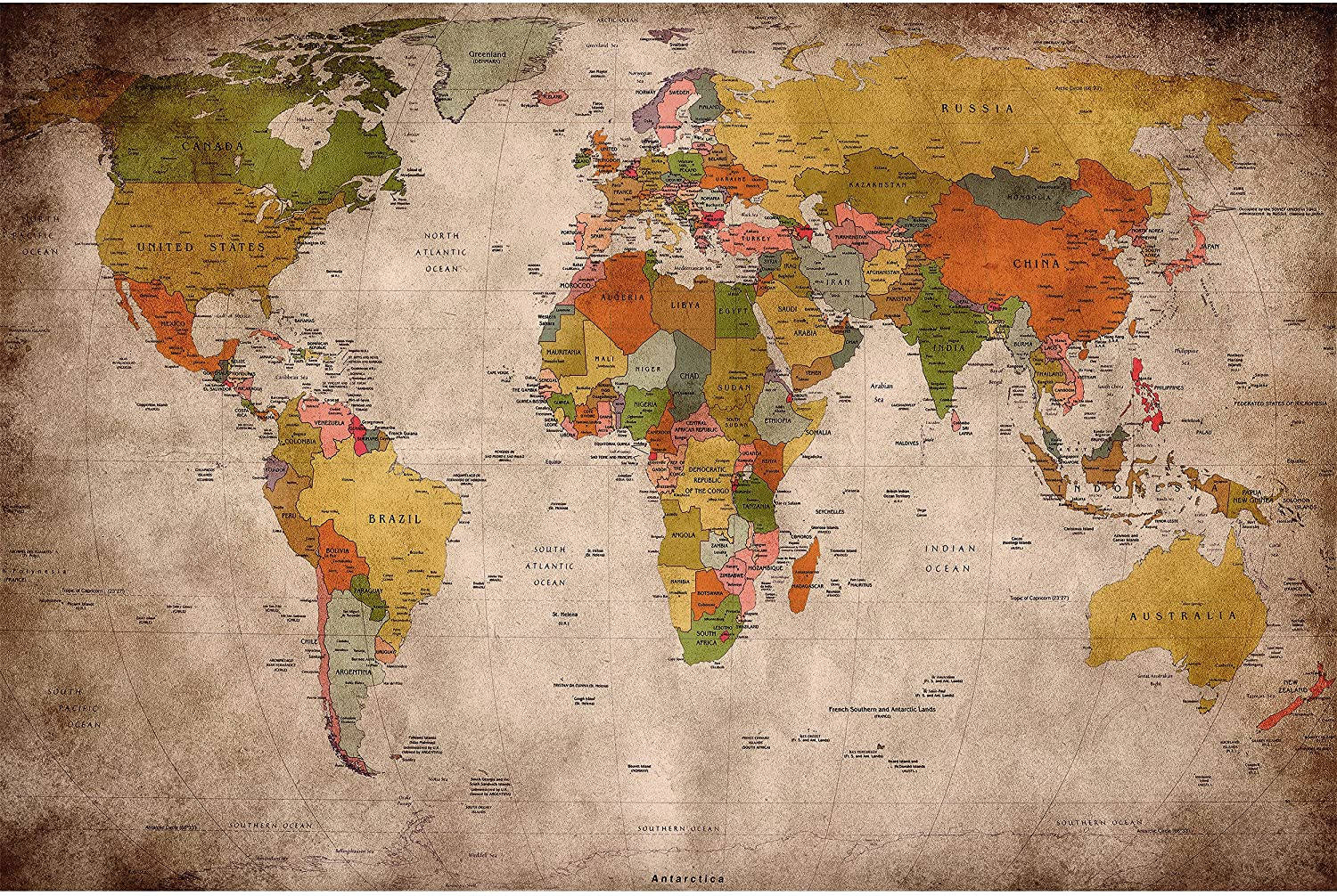 World Globe Map Background