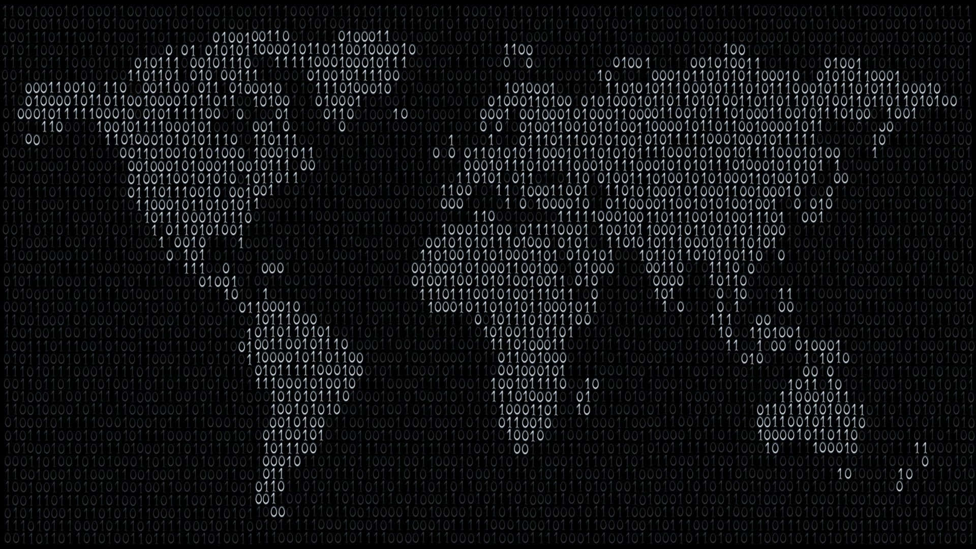 World Map Code Background