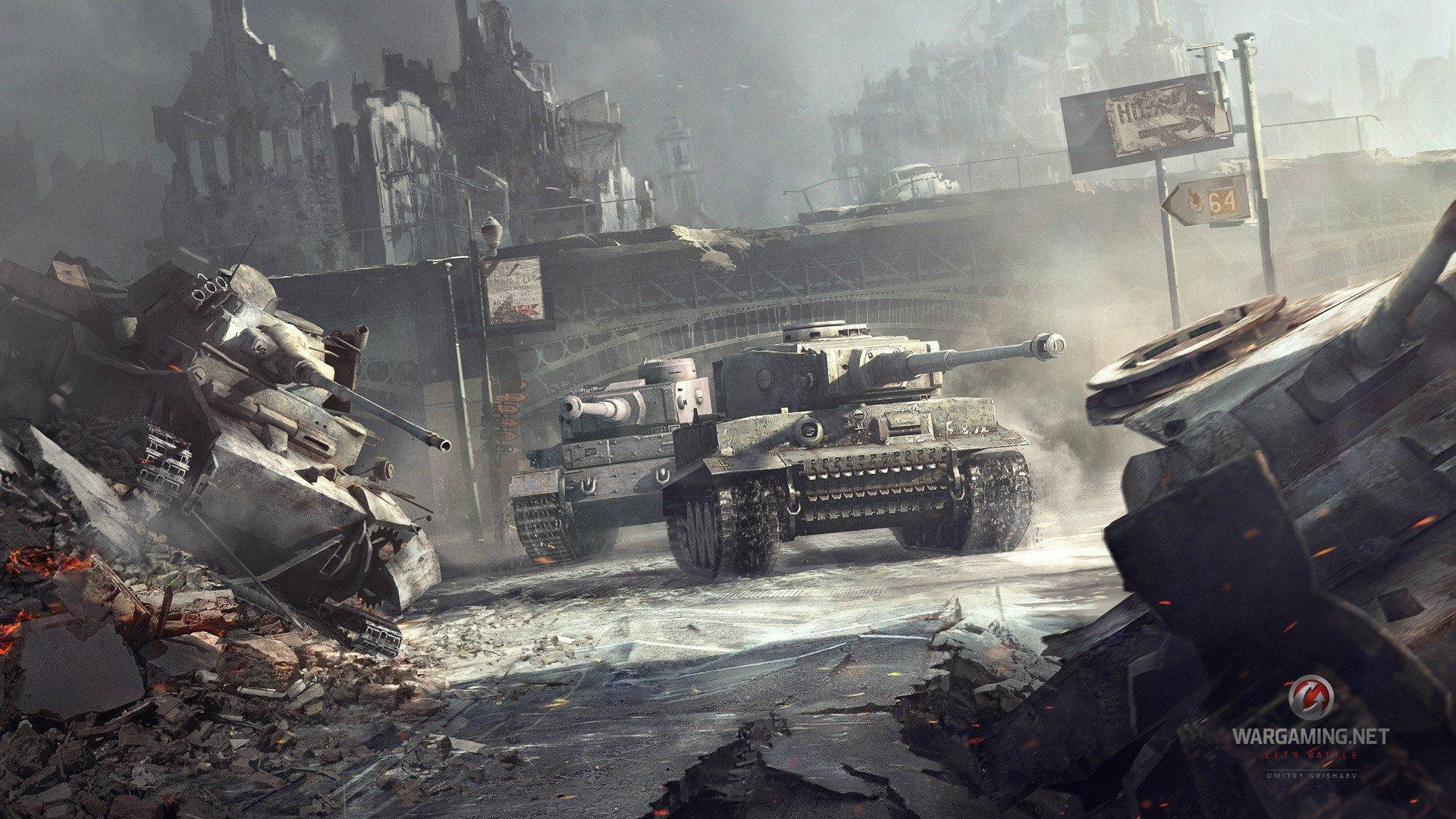 World Of Tanks Firing Enemies Background