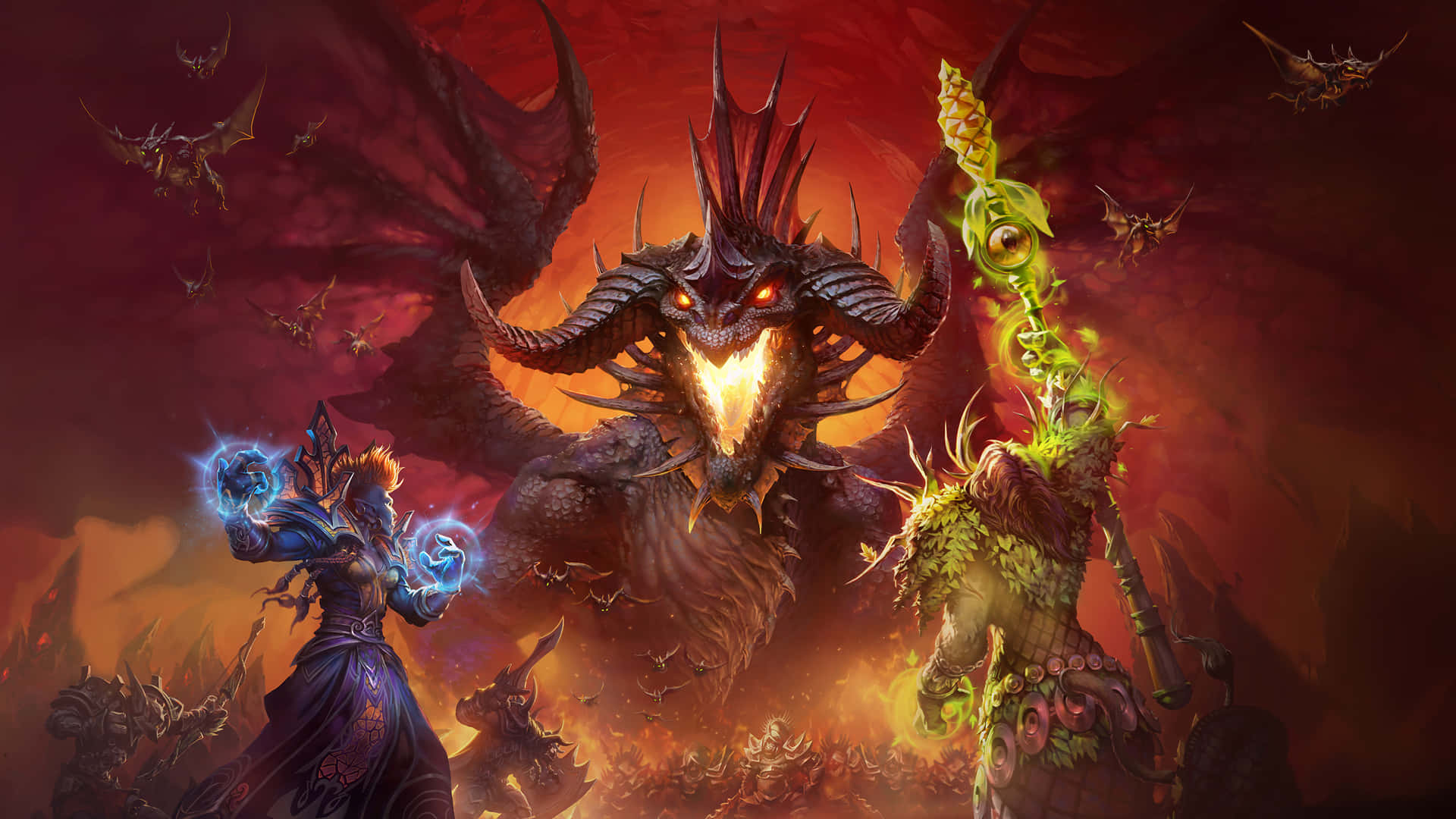World Of Warcraft - A Demon With A Sword Background