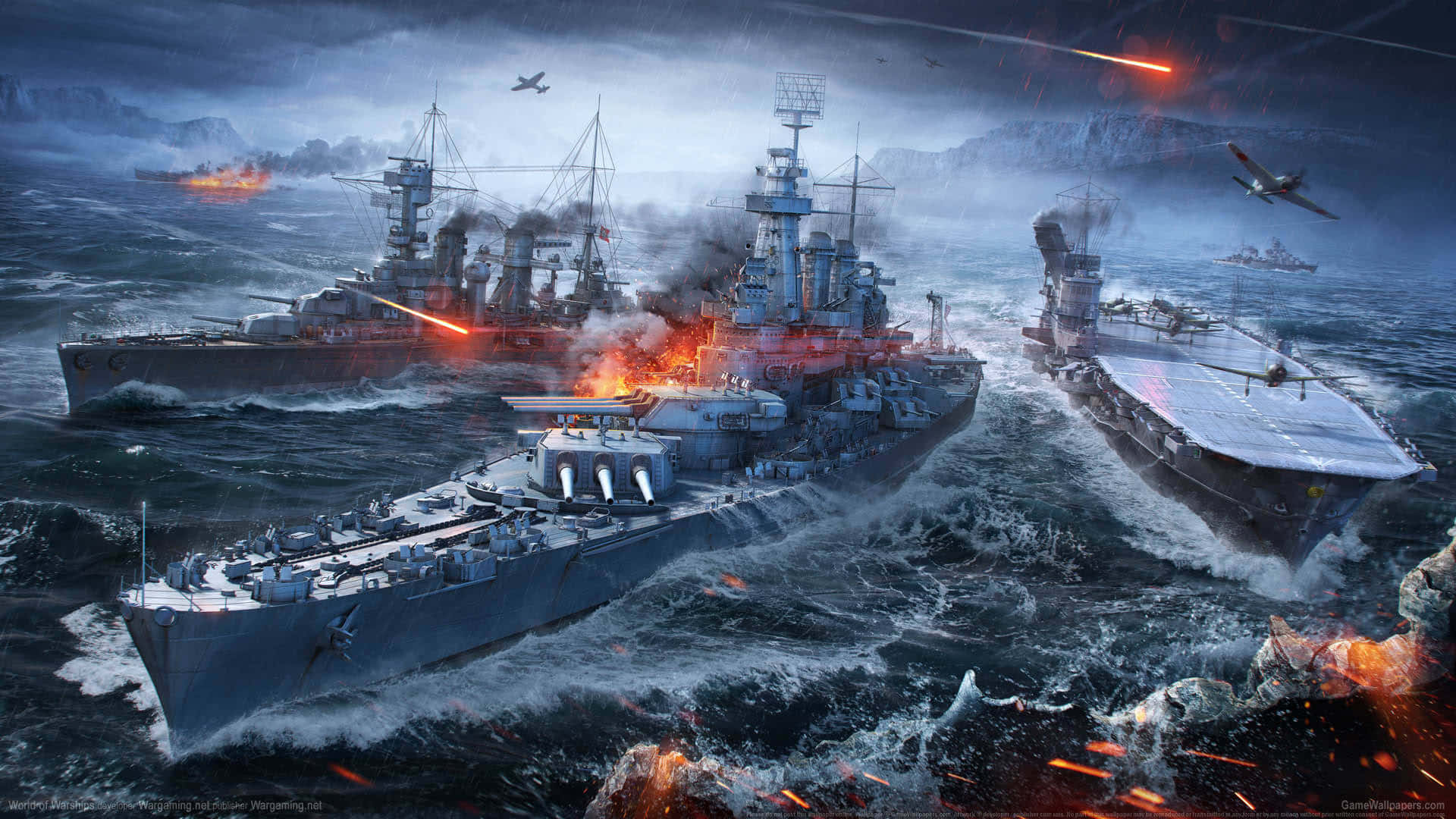 World Of Warships Epic Battle Background