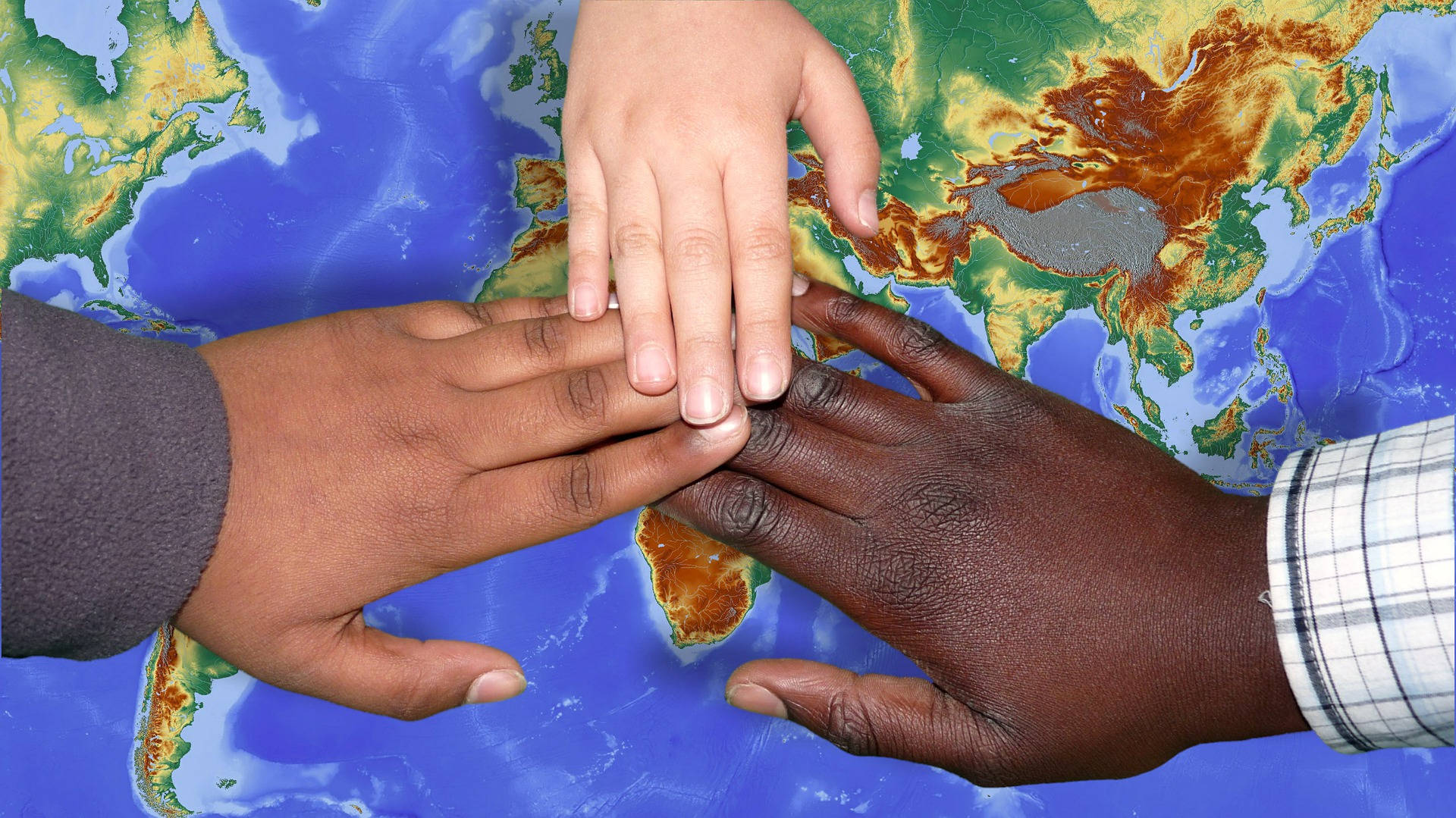 World Peace For Different Races Background