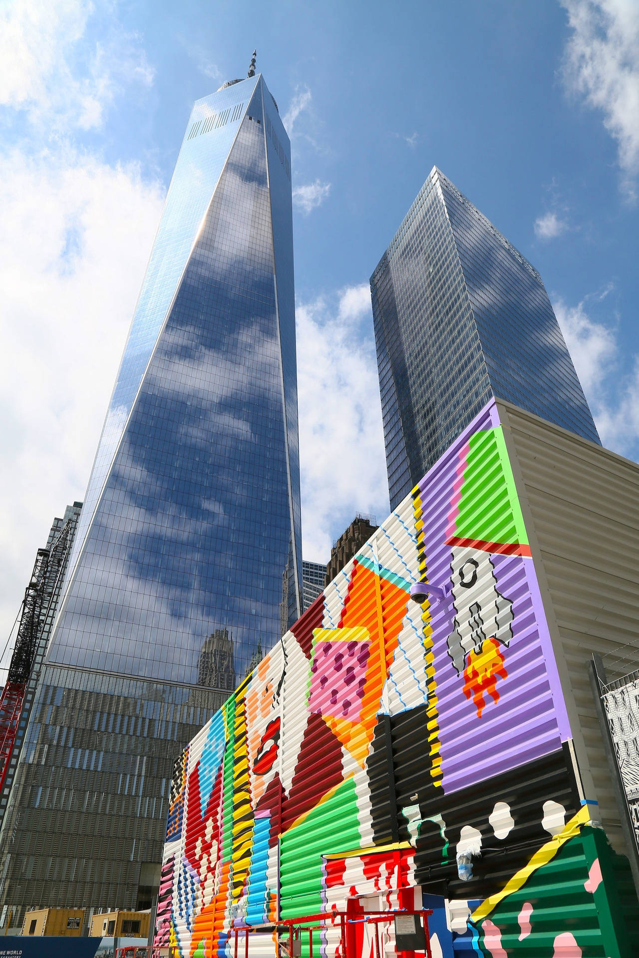 World Trade Center Colorful Paint