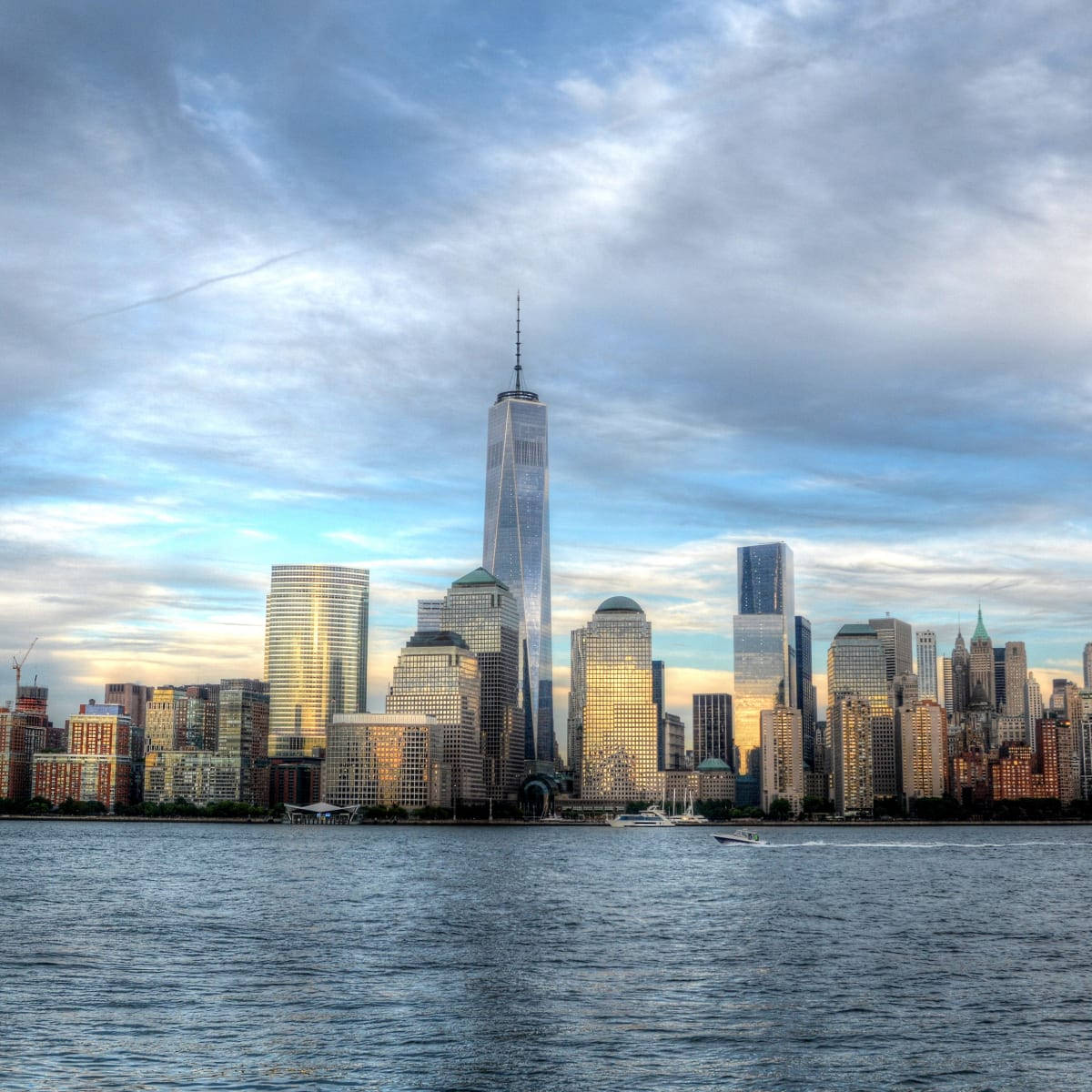 World Trade Center Hudson River Background