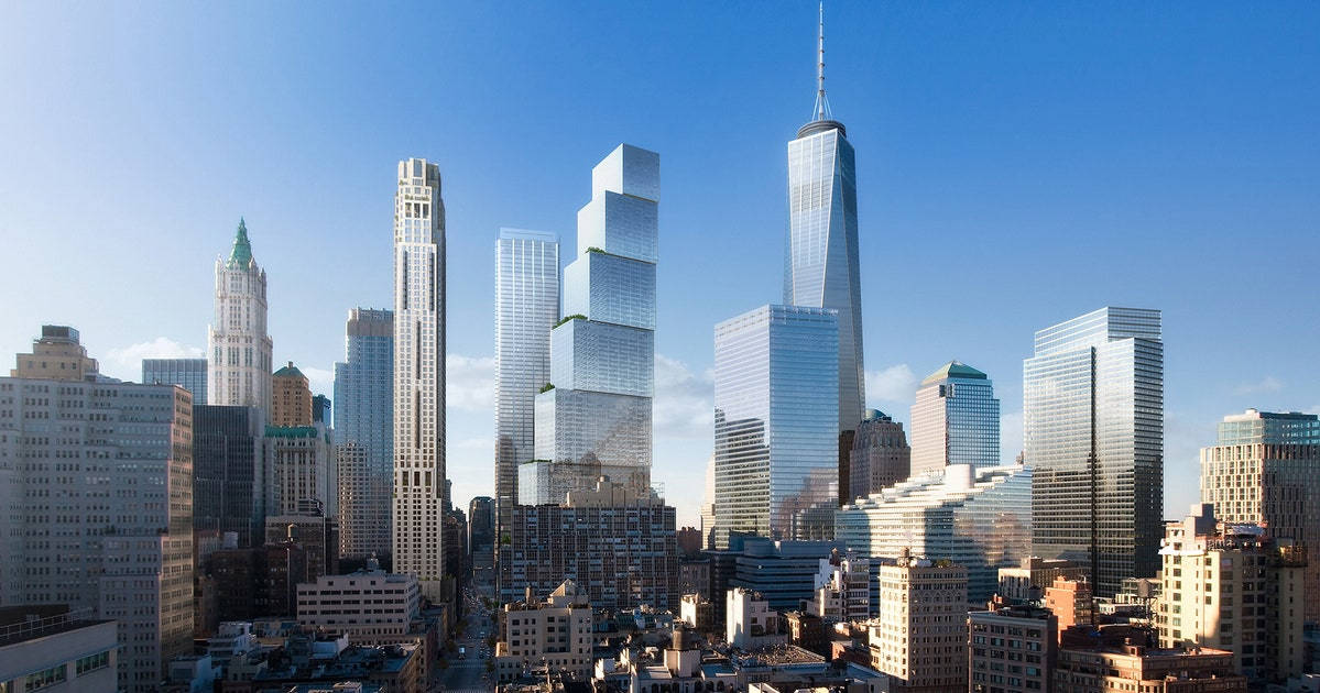 World Trade Center Skyscrapers Background