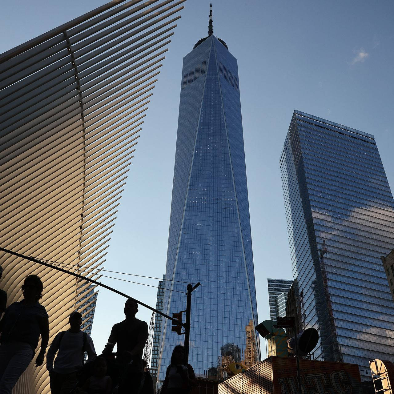 World Trade Center Sunset Background