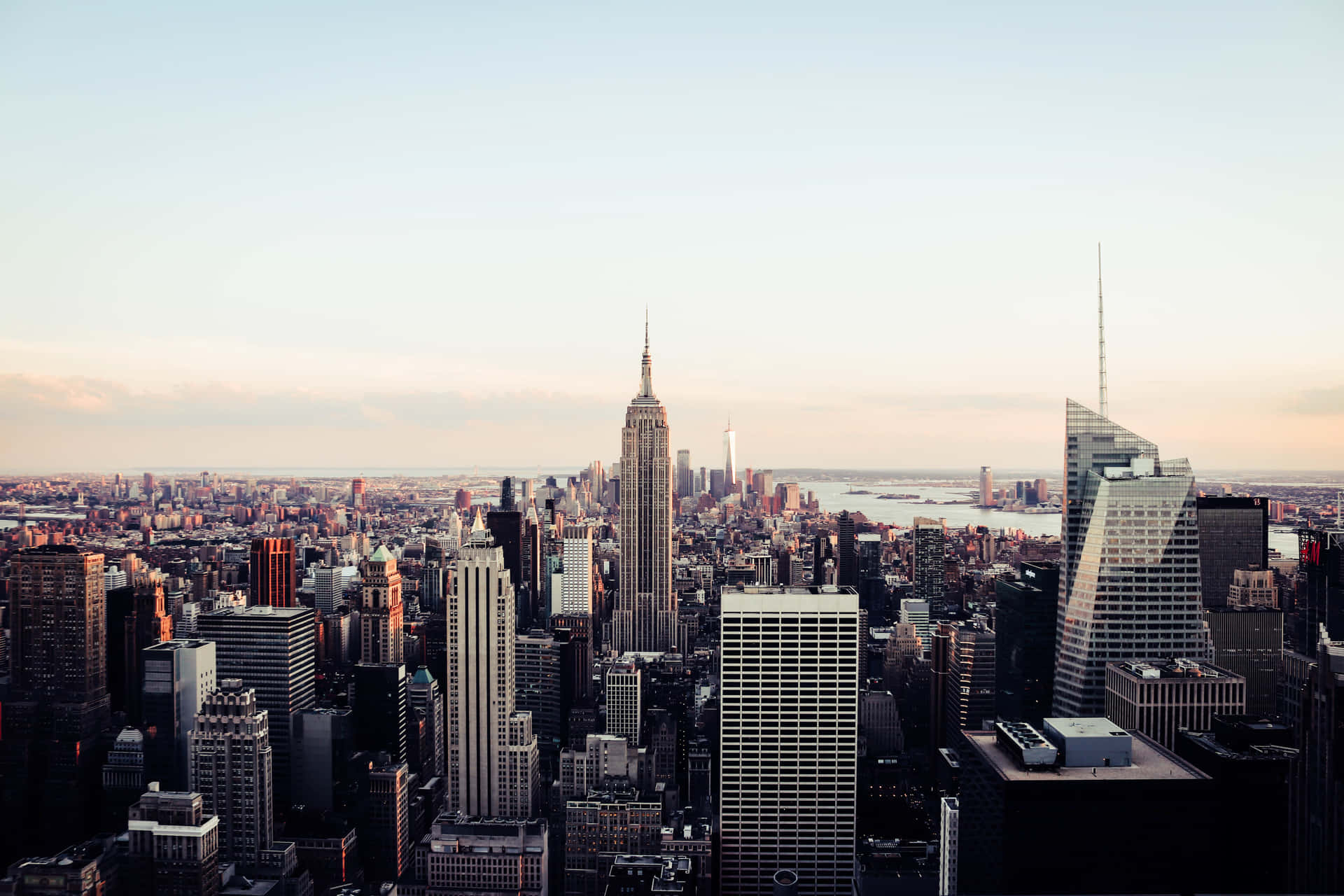 World Travel And Empire State Building Background