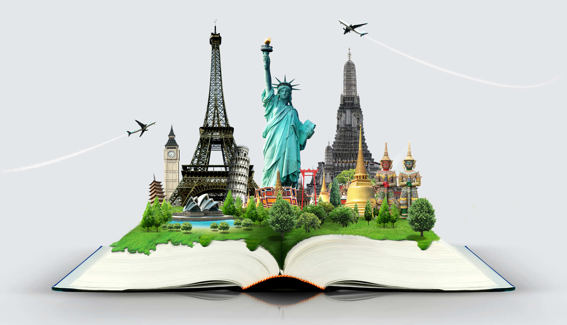 World Travel Landmarks Pop Up Book